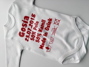Body dziecięce z nadrukiem